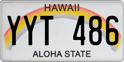 HI license plate YYT486
