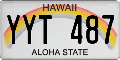 HI license plate YYT487