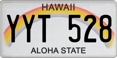 HI license plate YYT528