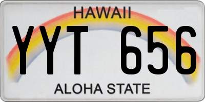 HI license plate YYT656