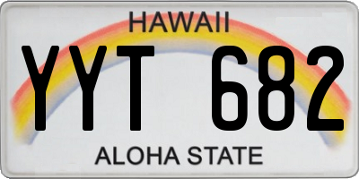 HI license plate YYT682