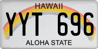 HI license plate YYT696