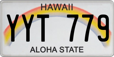 HI license plate YYT779