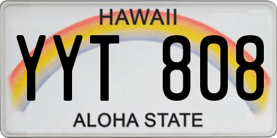 HI license plate YYT808