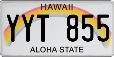 HI license plate YYT855