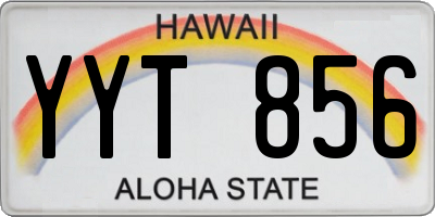 HI license plate YYT856
