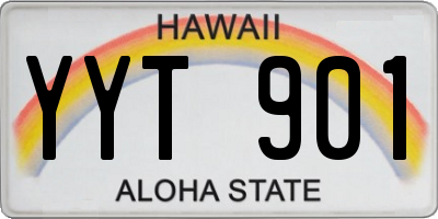 HI license plate YYT901