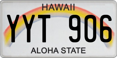 HI license plate YYT906