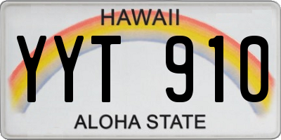 HI license plate YYT910