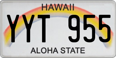 HI license plate YYT955