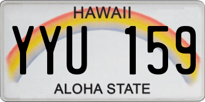HI license plate YYU159