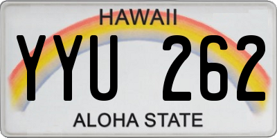 HI license plate YYU262