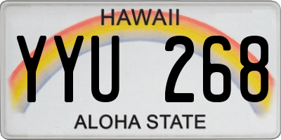 HI license plate YYU268