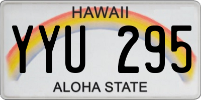 HI license plate YYU295