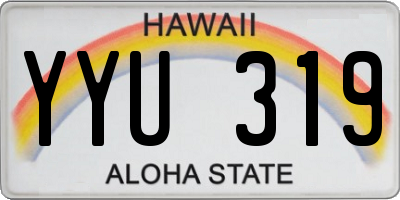 HI license plate YYU319