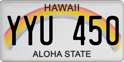 HI license plate YYU450