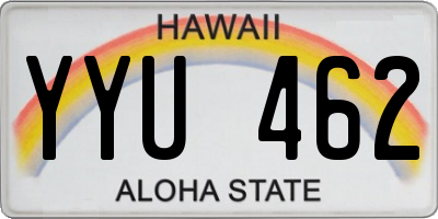 HI license plate YYU462