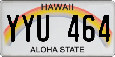 HI license plate YYU464