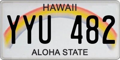 HI license plate YYU482