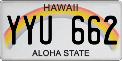 HI license plate YYU662