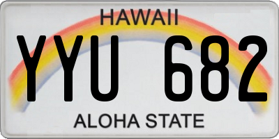 HI license plate YYU682