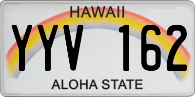 HI license plate YYV162