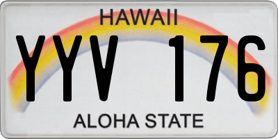 HI license plate YYV176