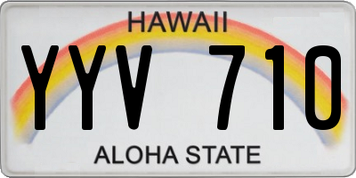 HI license plate YYV710