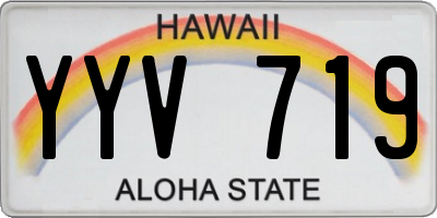 HI license plate YYV719