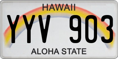 HI license plate YYV903