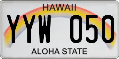 HI license plate YYW050