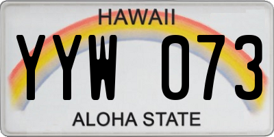 HI license plate YYW073