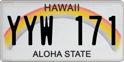 HI license plate YYW171