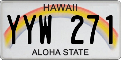 HI license plate YYW271