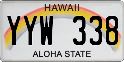 HI license plate YYW338