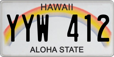 HI license plate YYW412