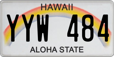 HI license plate YYW484