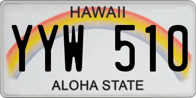 HI license plate YYW510