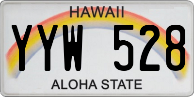 HI license plate YYW528