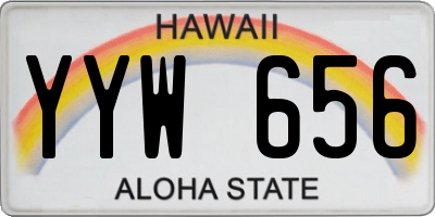 HI license plate YYW656
