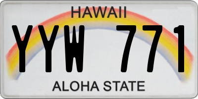 HI license plate YYW771