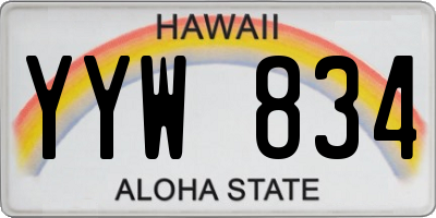 HI license plate YYW834