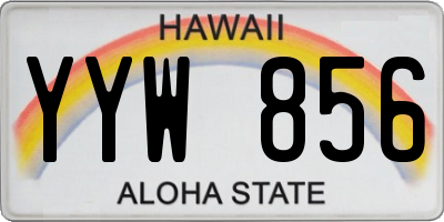 HI license plate YYW856