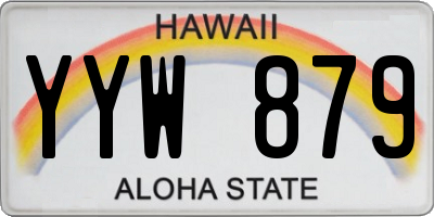 HI license plate YYW879