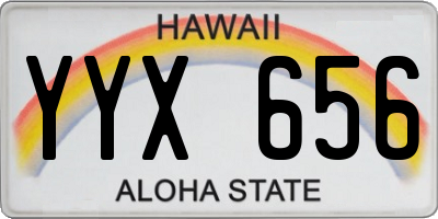 HI license plate YYX656