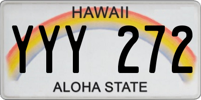 HI license plate YYY272