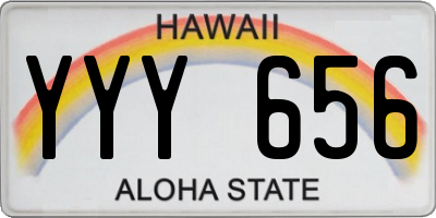 HI license plate YYY656
