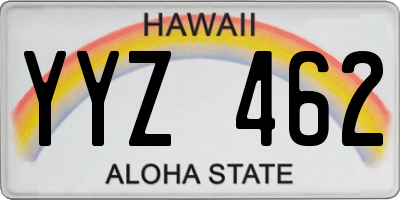 HI license plate YYZ462