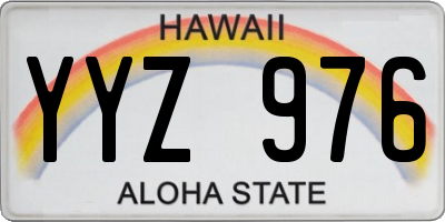 HI license plate YYZ976