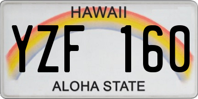 HI license plate YZF160